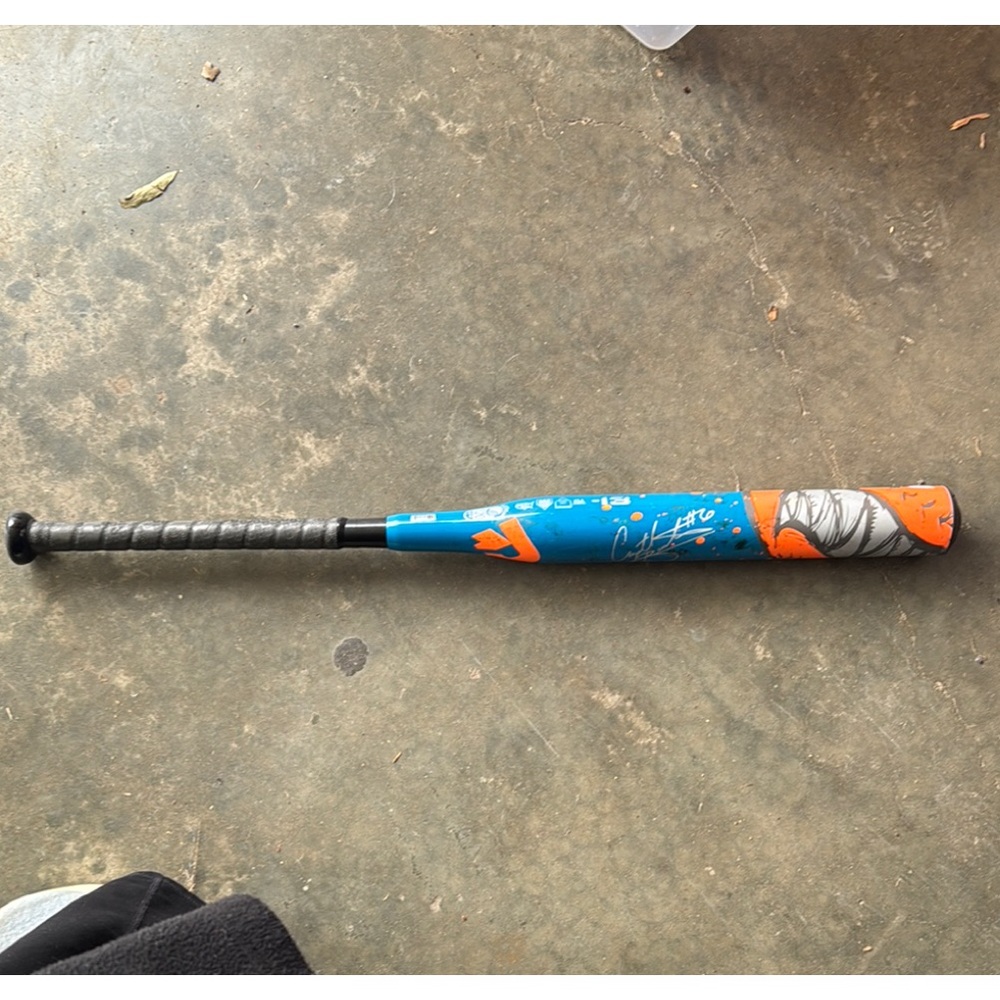 DeMarini Bustos Blue and Orange Baseball Bat